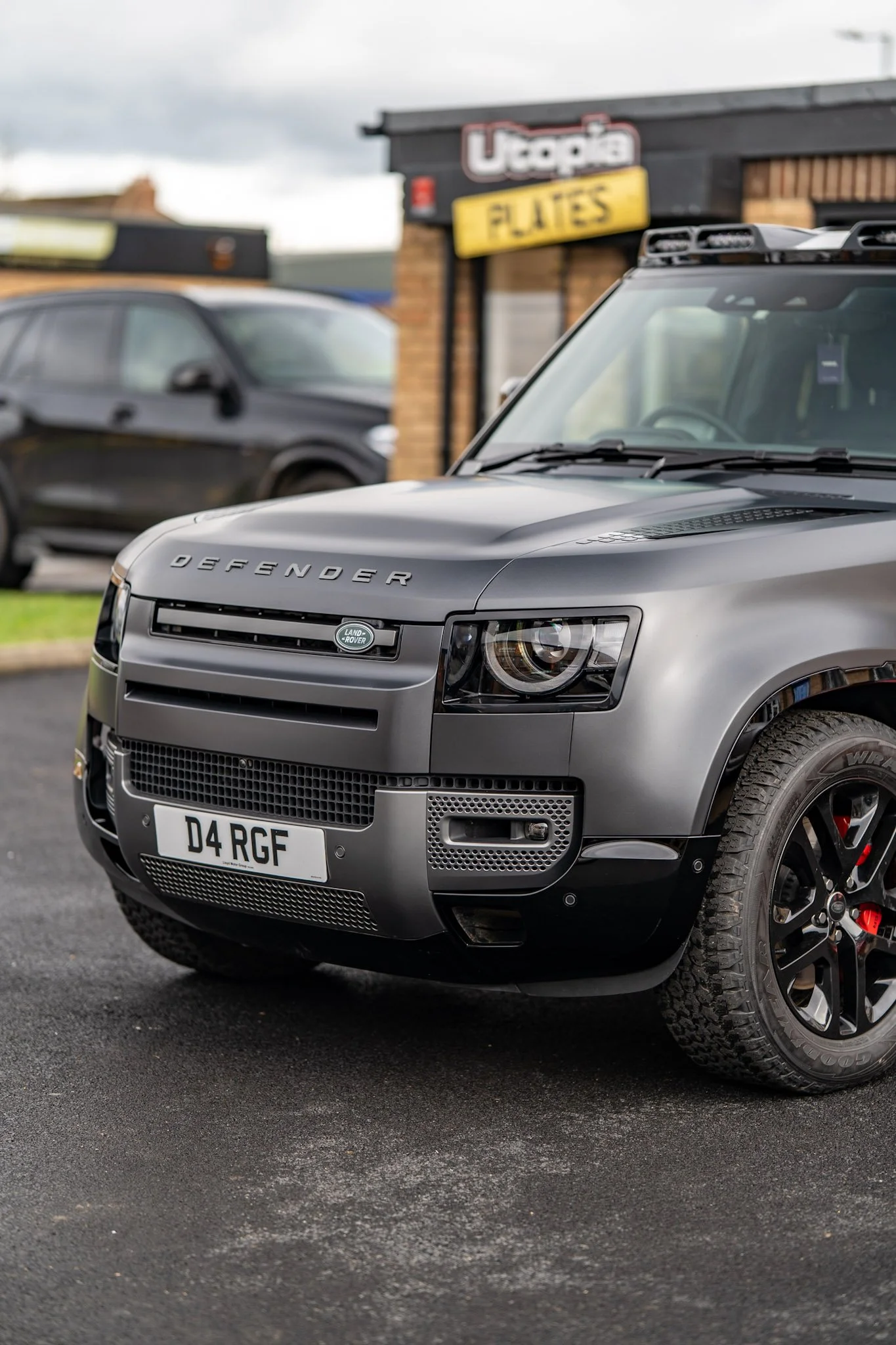 Matte Defender 110 with STEK paint protection film, finished at Utopia Tints in Durham