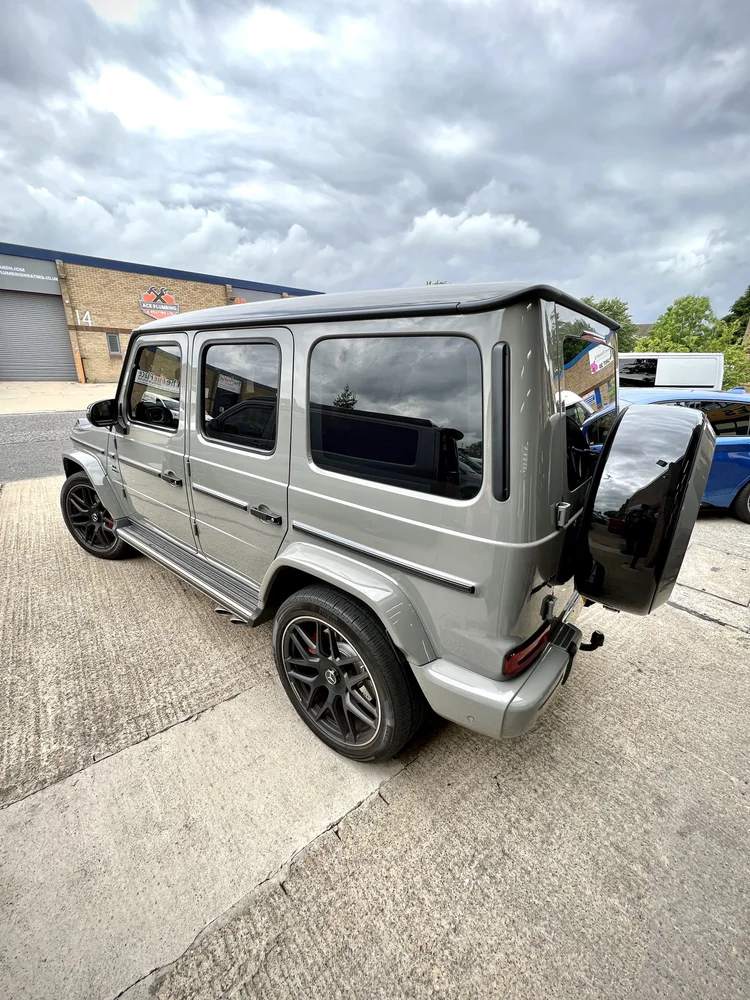 Mercedes G-Wagon G63 AMG rear window tint for Darlington DL1 customer at Utopia Tints Durham