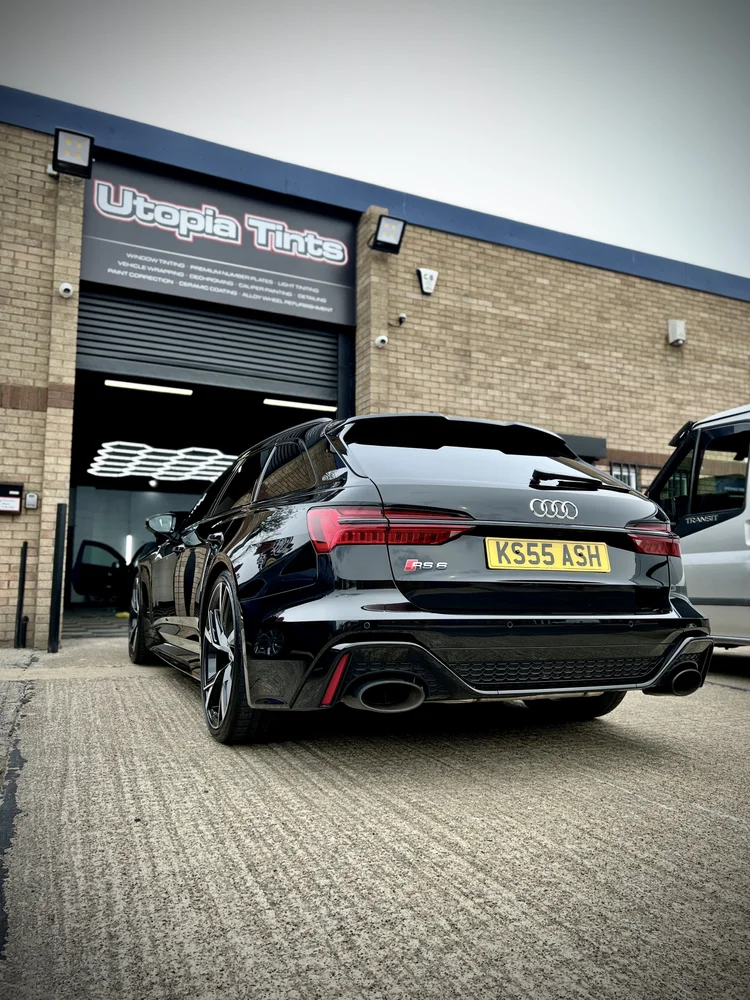 Audi RS6 5% limo tint, Mowden Darlington customer at Utopia Tints