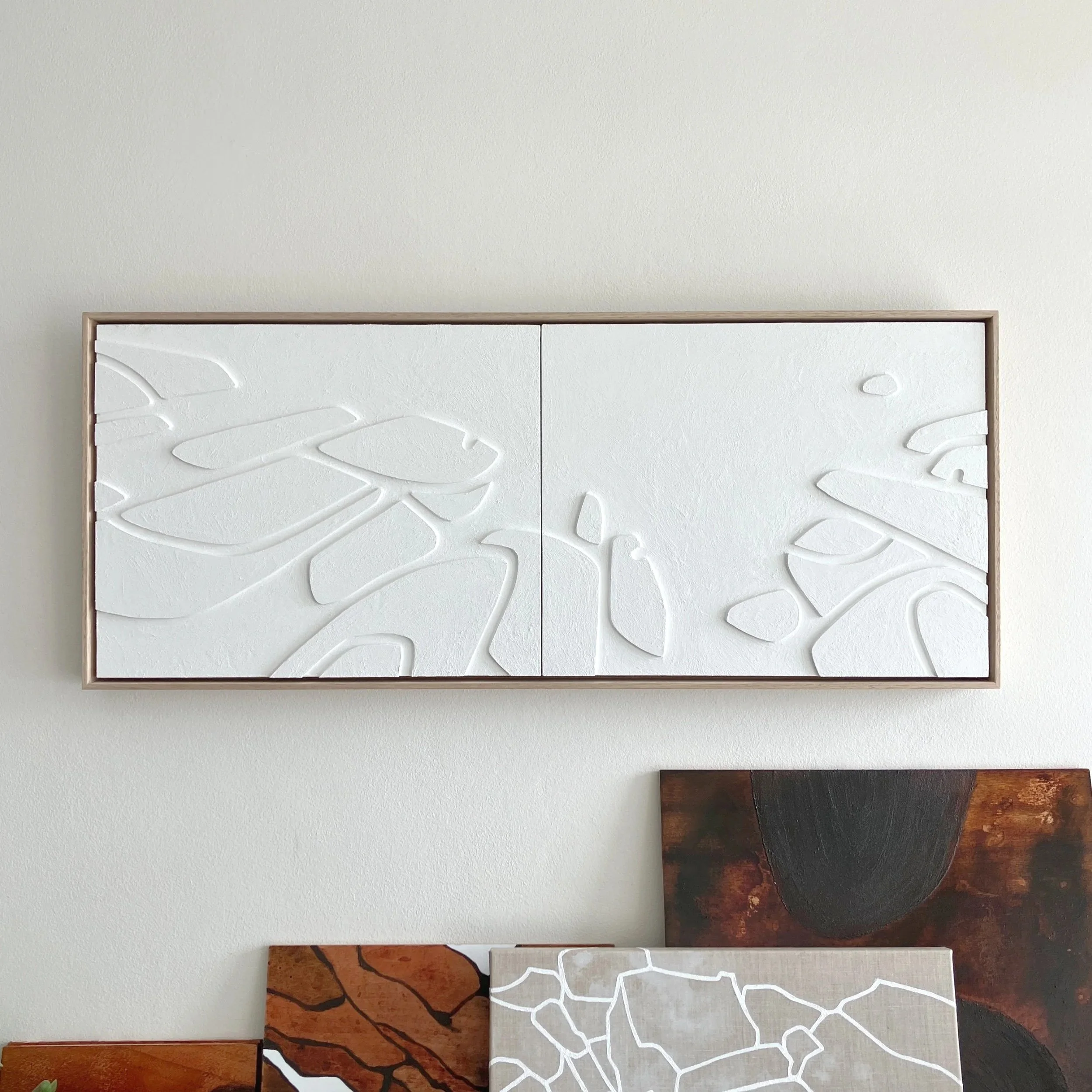 EMBRACE | 104x43cm | Sculptural Painting