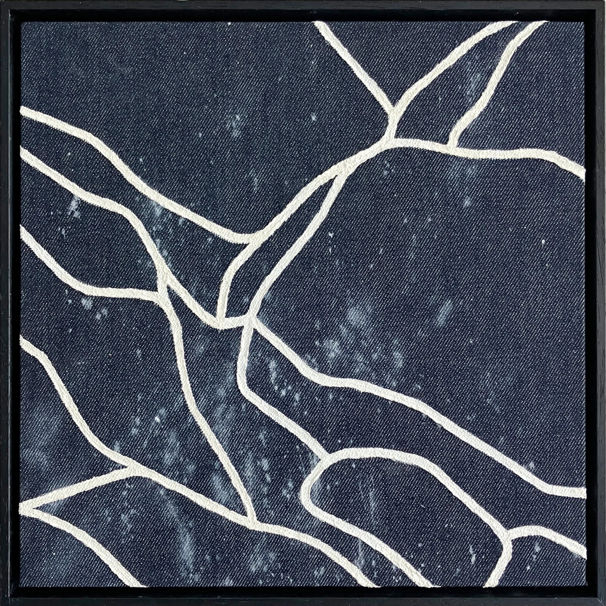 TOUCHPOINT | 31x31cm | Acrylic and Dead-stock Denim