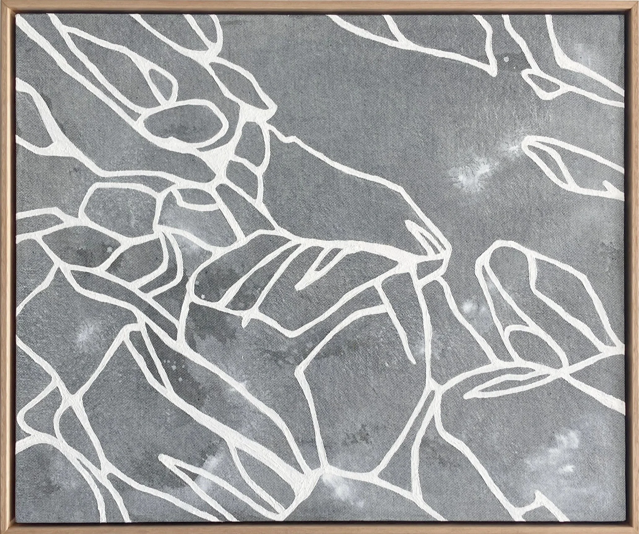 RUSH | 62x52cm | Acrylic and Dead-stock Denim - SOLD