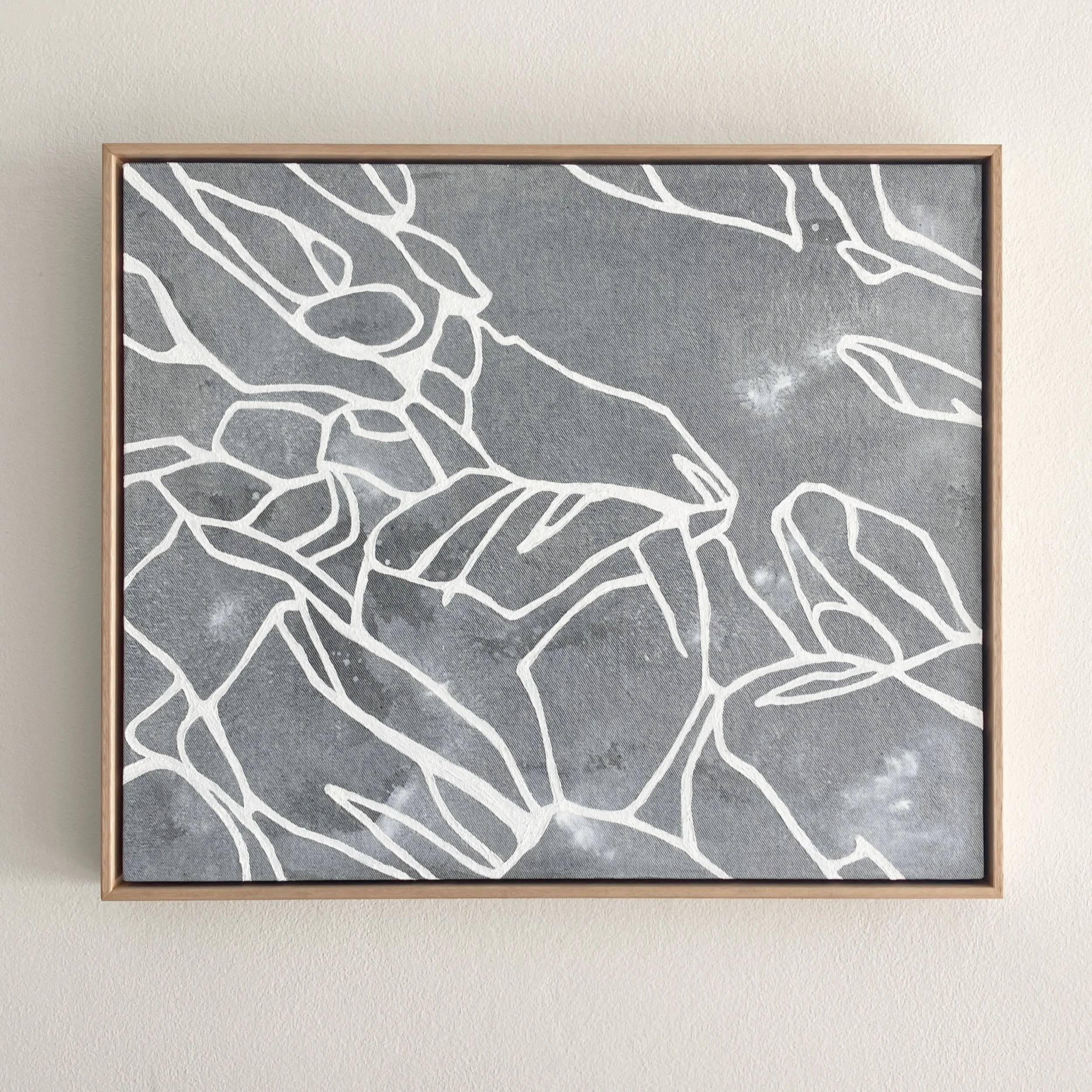 RUSH | 62x52cm | Acrylic and Dead-stock Denim - SOLD