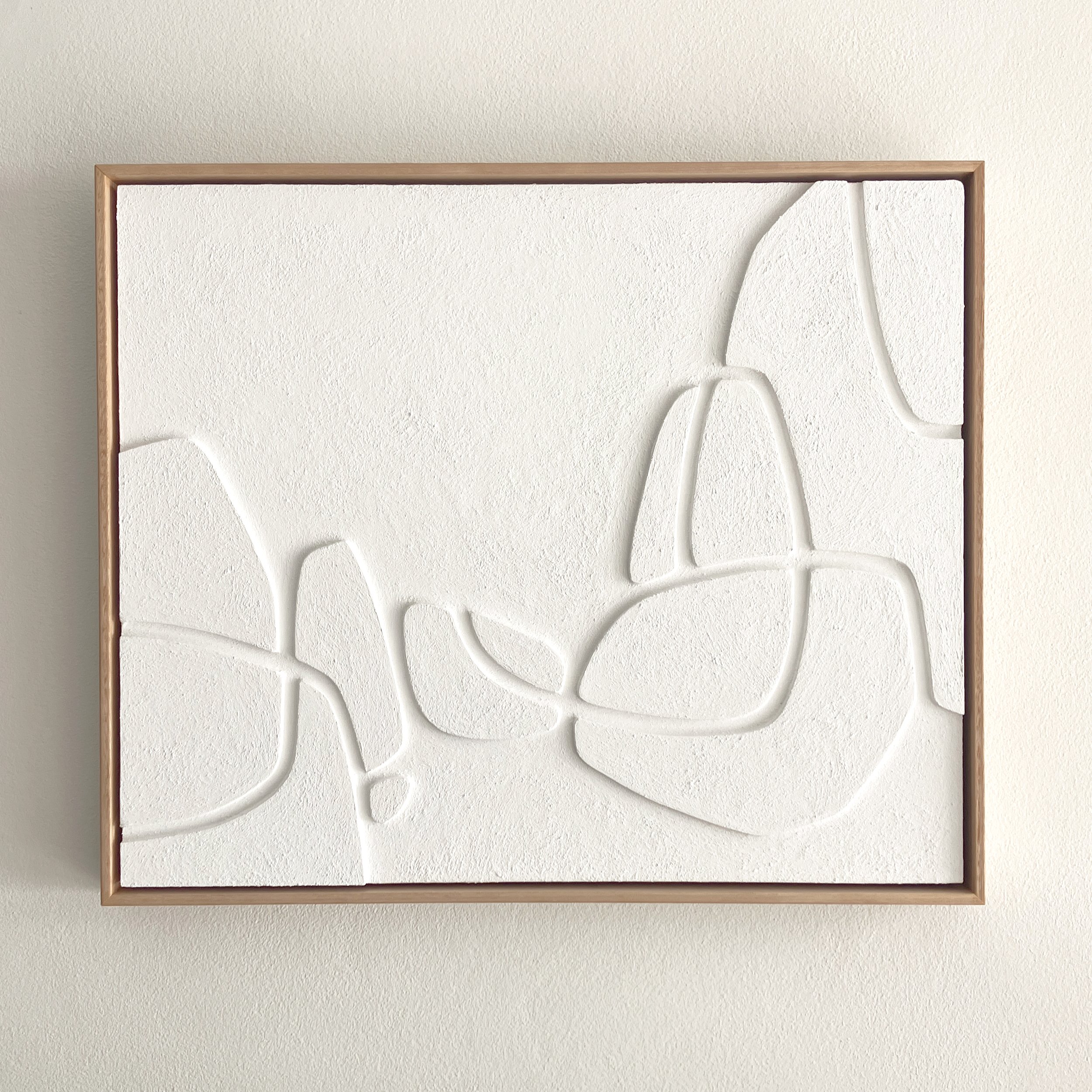 CRADLED | 62x52cm | Sculptural Painting - SOLD