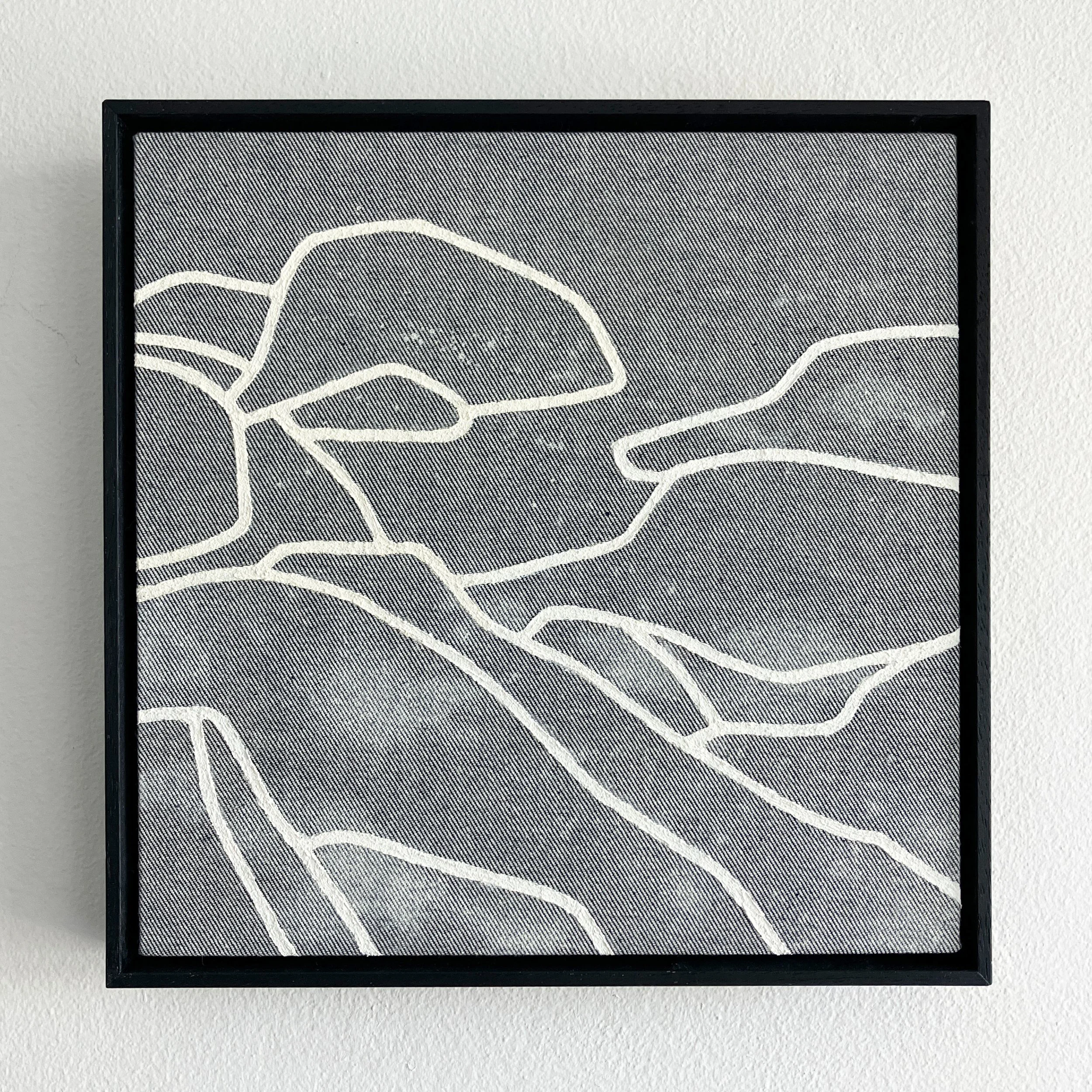 SHARED | 31x31cm | Acrylic and Dead-stock Denim