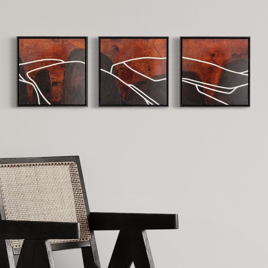 HAVEN (Triptych) | 31x31cm ea | Mixed Media