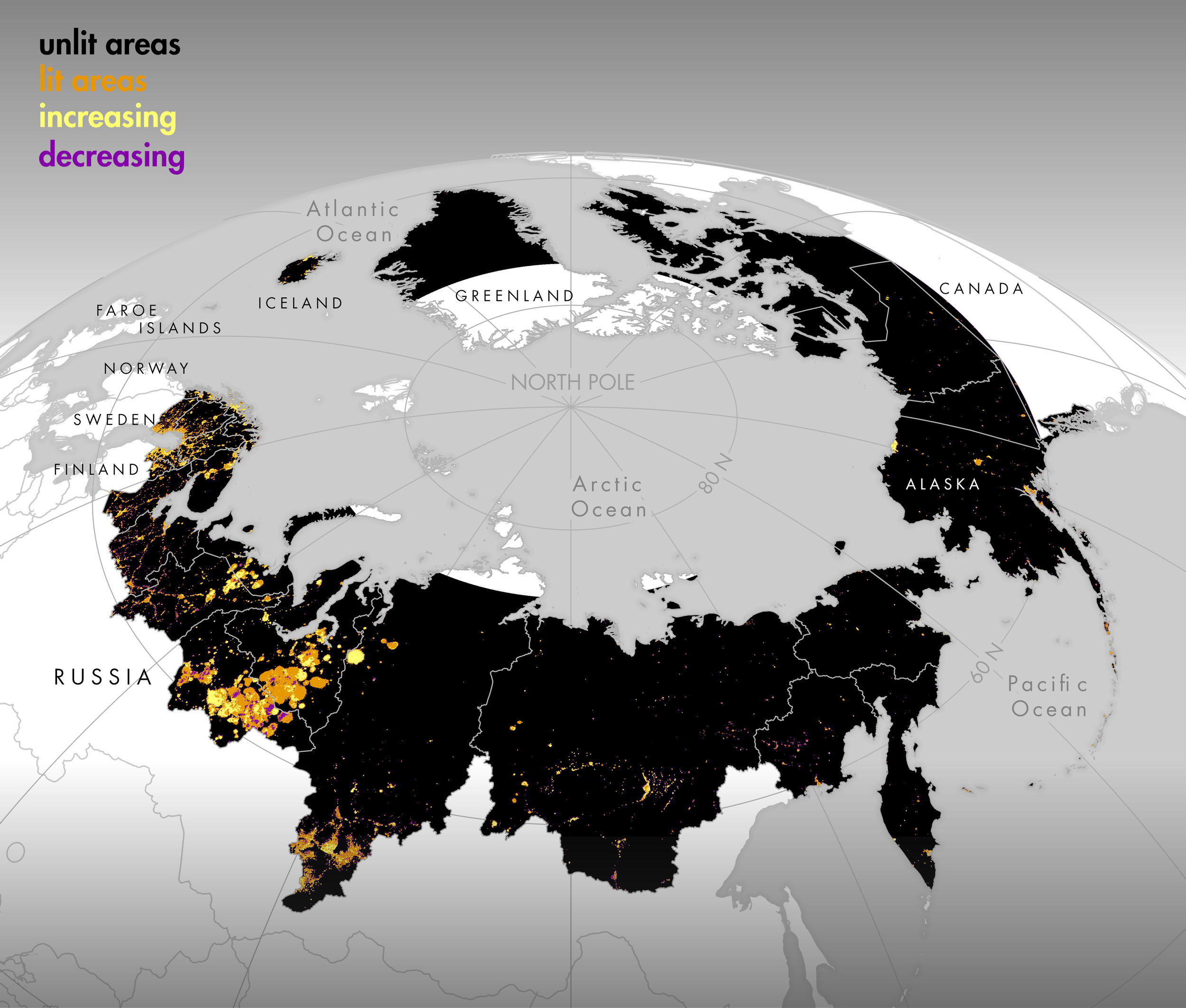 Linking Arctic Industrial Activity and Ecological Processes through artificial light at night