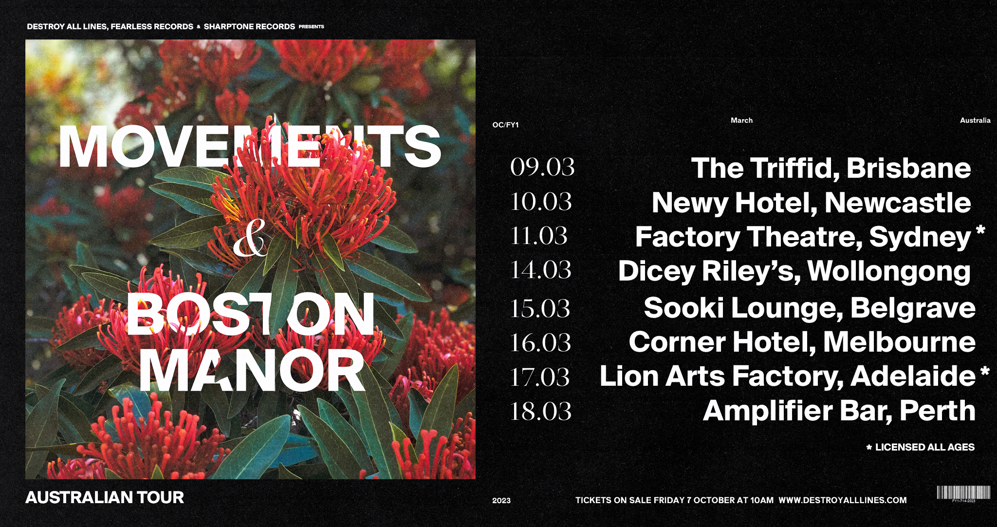 Movements &amp; Boston Manor 2023