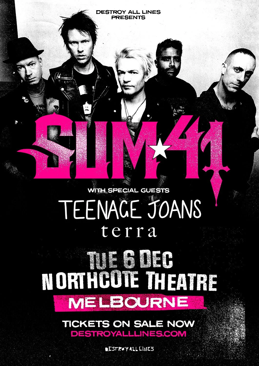 Sum41 Announce Intimate Club SHow for Melbourne