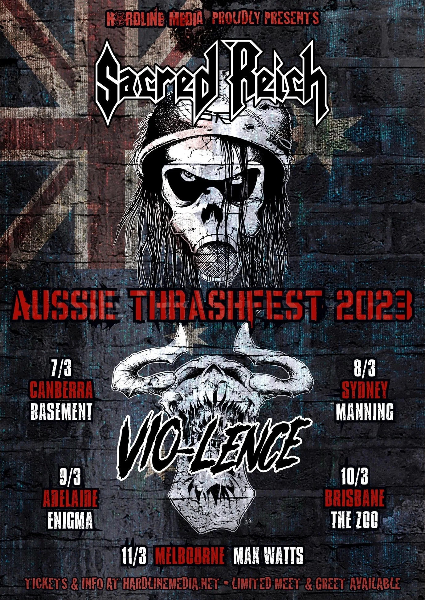 SACRED REICH + VIO-LENCE: Australian Tour 2023