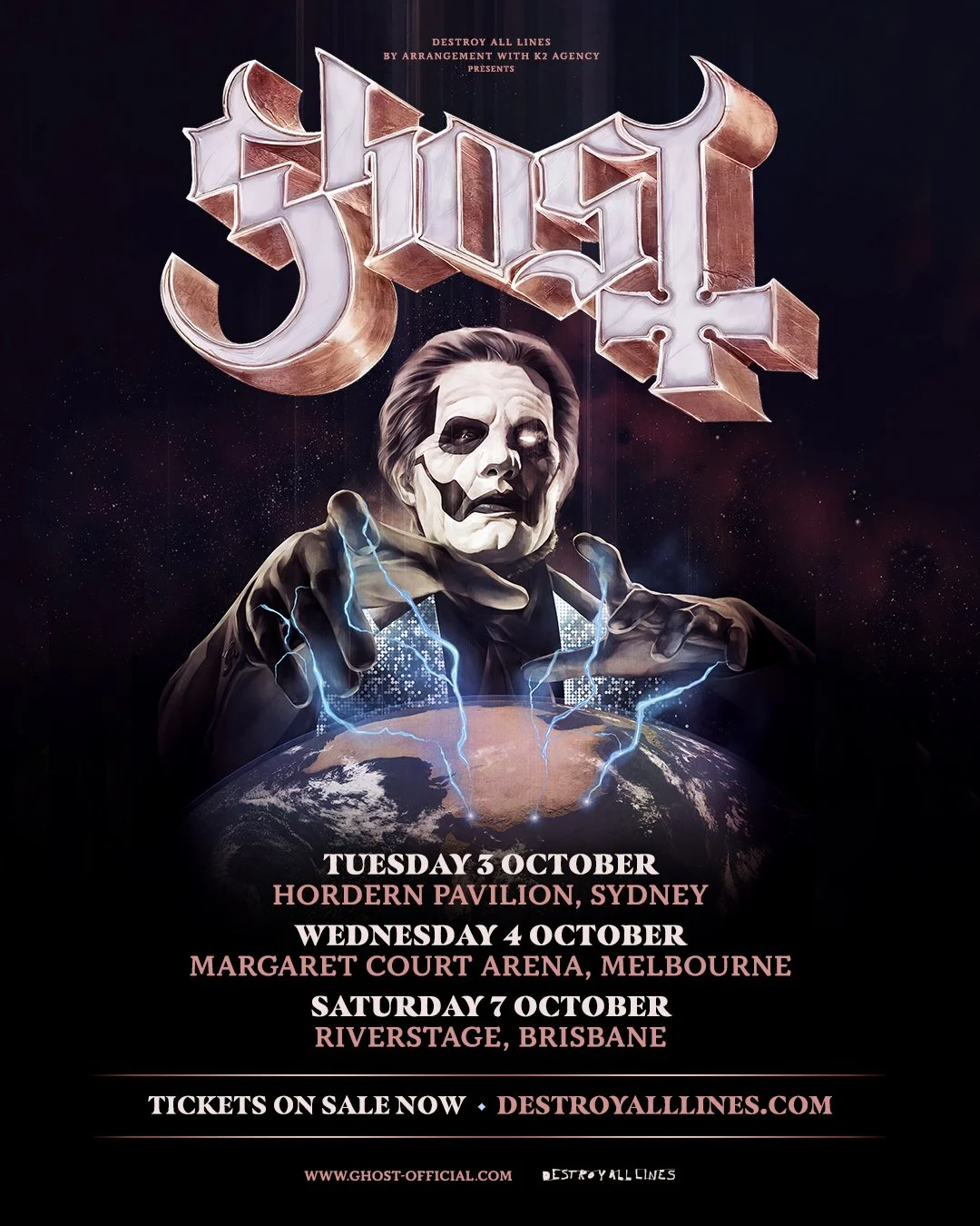 GHOST ANNOUNCE FIRST AUSTRALIAN HEADLINE TOUR