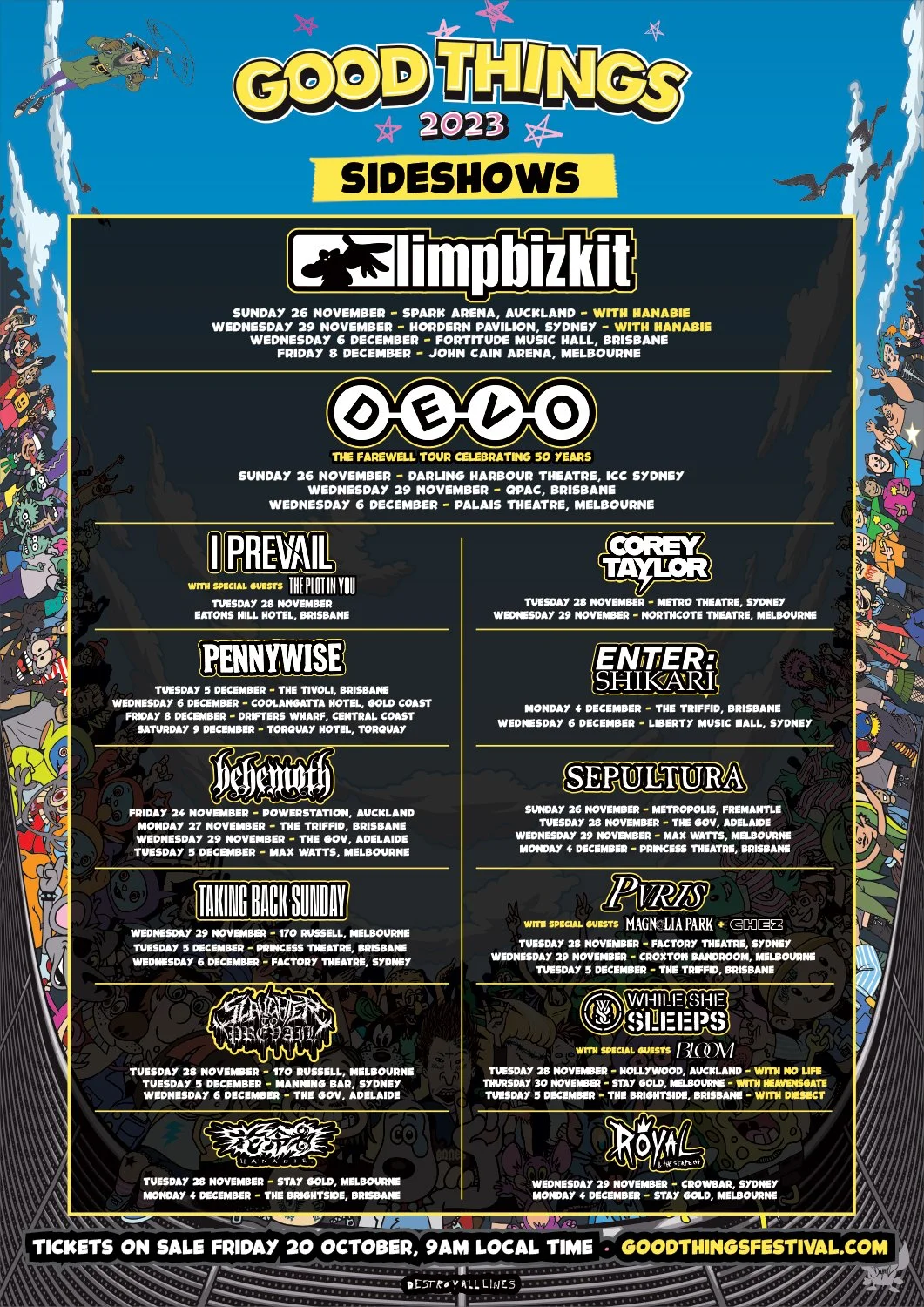 Good Things Festival announce sideshows!