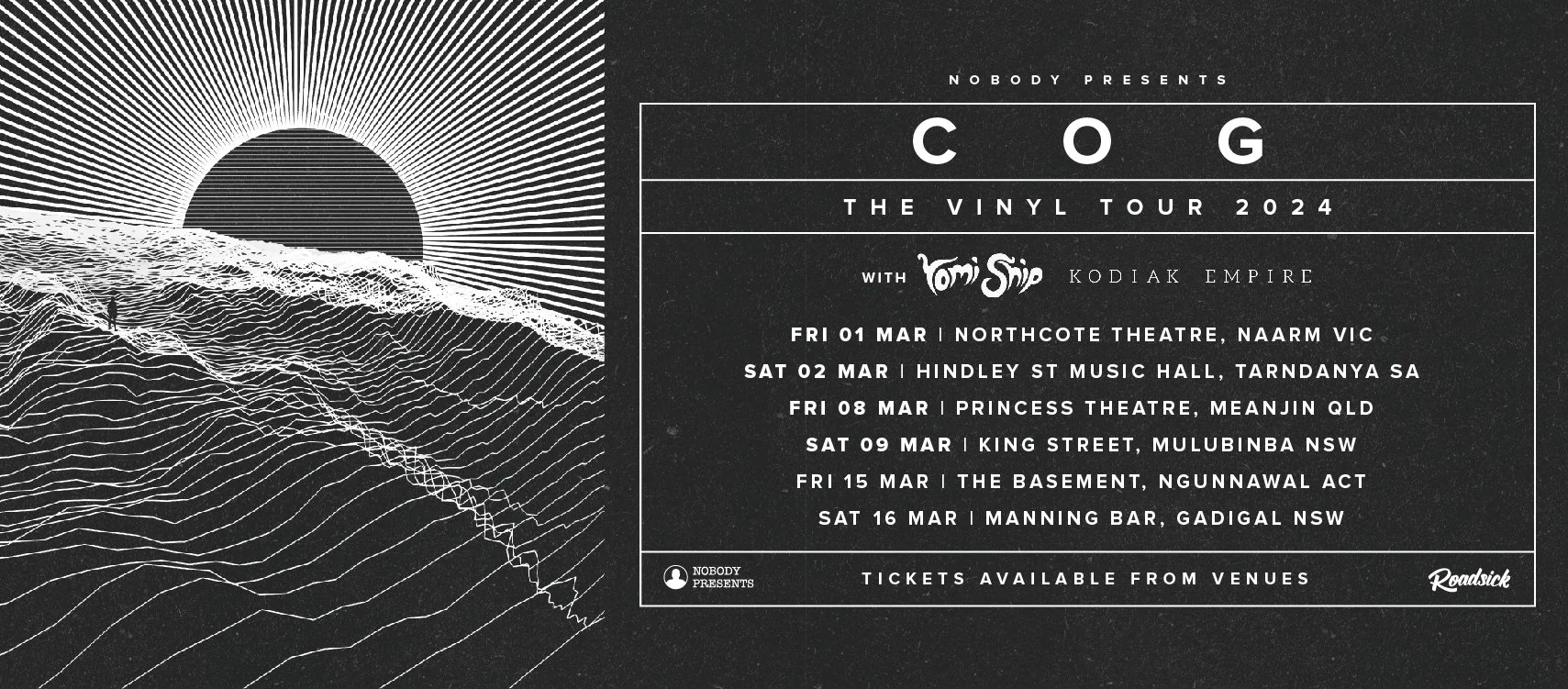 Cog announce ‘ The Vinyl Tour’