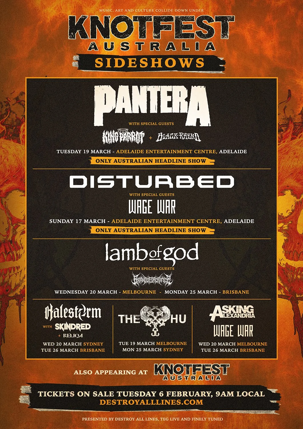 Knotfest Australia Announce Sideshows