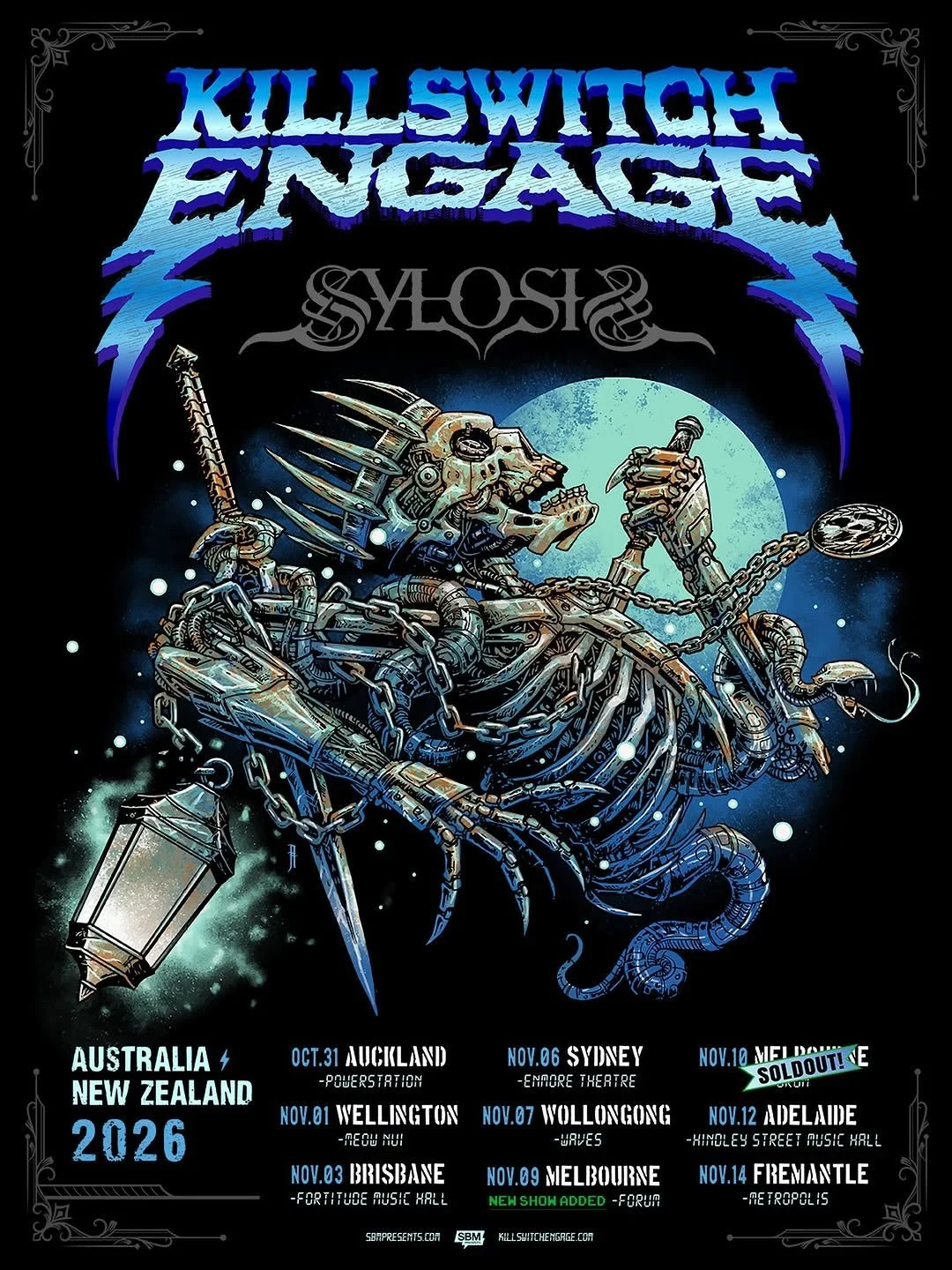 Melbourne has spoken.

@killswitchengage have added a second Melbourne show to their 2026 Australian tour after their original Forum Theatre date sold out.

The new show will take place on Monday 9 November, with UK metal heavyweights @sylosisofficia