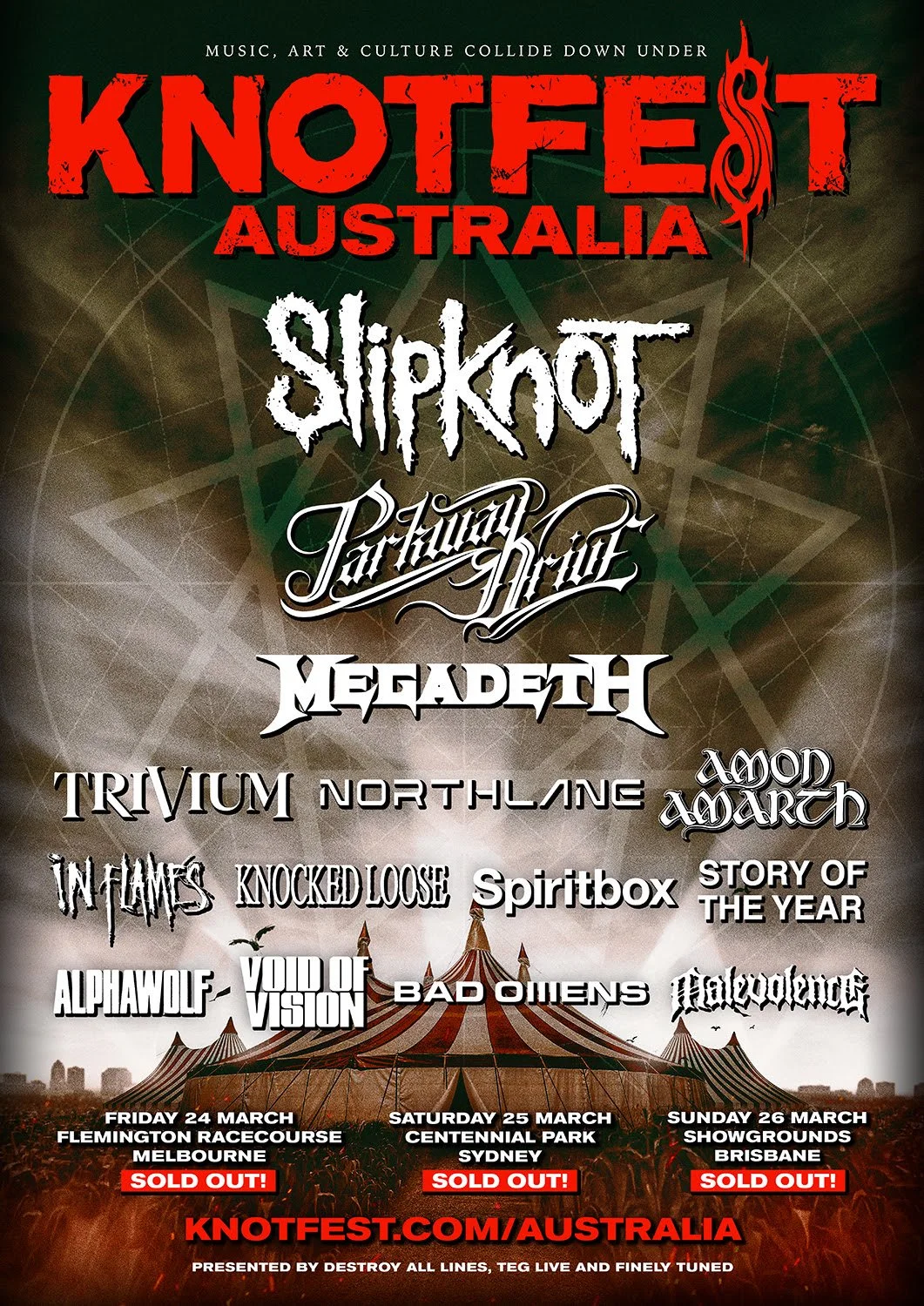 Knotfest Australia Offically sold out