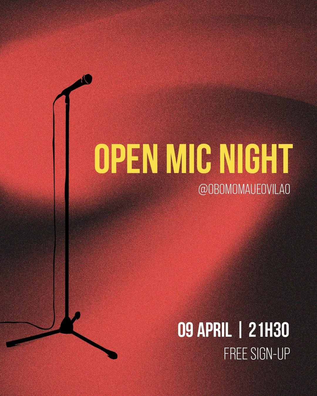A new month means a new episode of our Open Mic Night.
The last one was a total success, so if you needed a sign to step on stage &mdash; this is it.
Free sign-up at the link in bio.