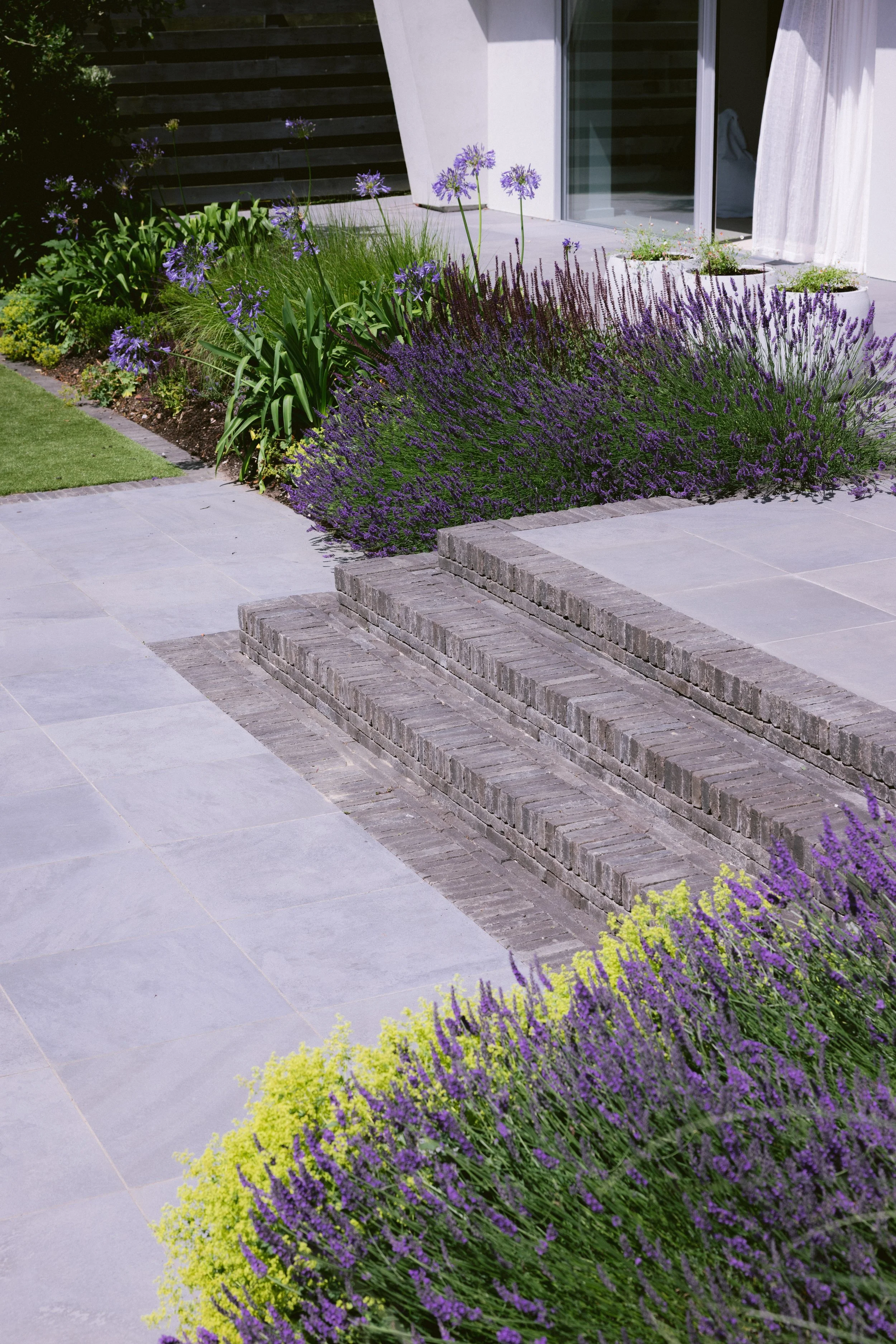 Vande Mortel clay pavers and planting 