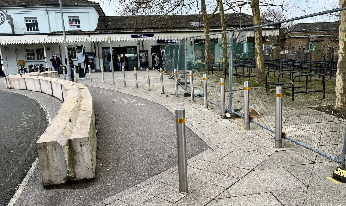 Station forecourt bollards.jpg