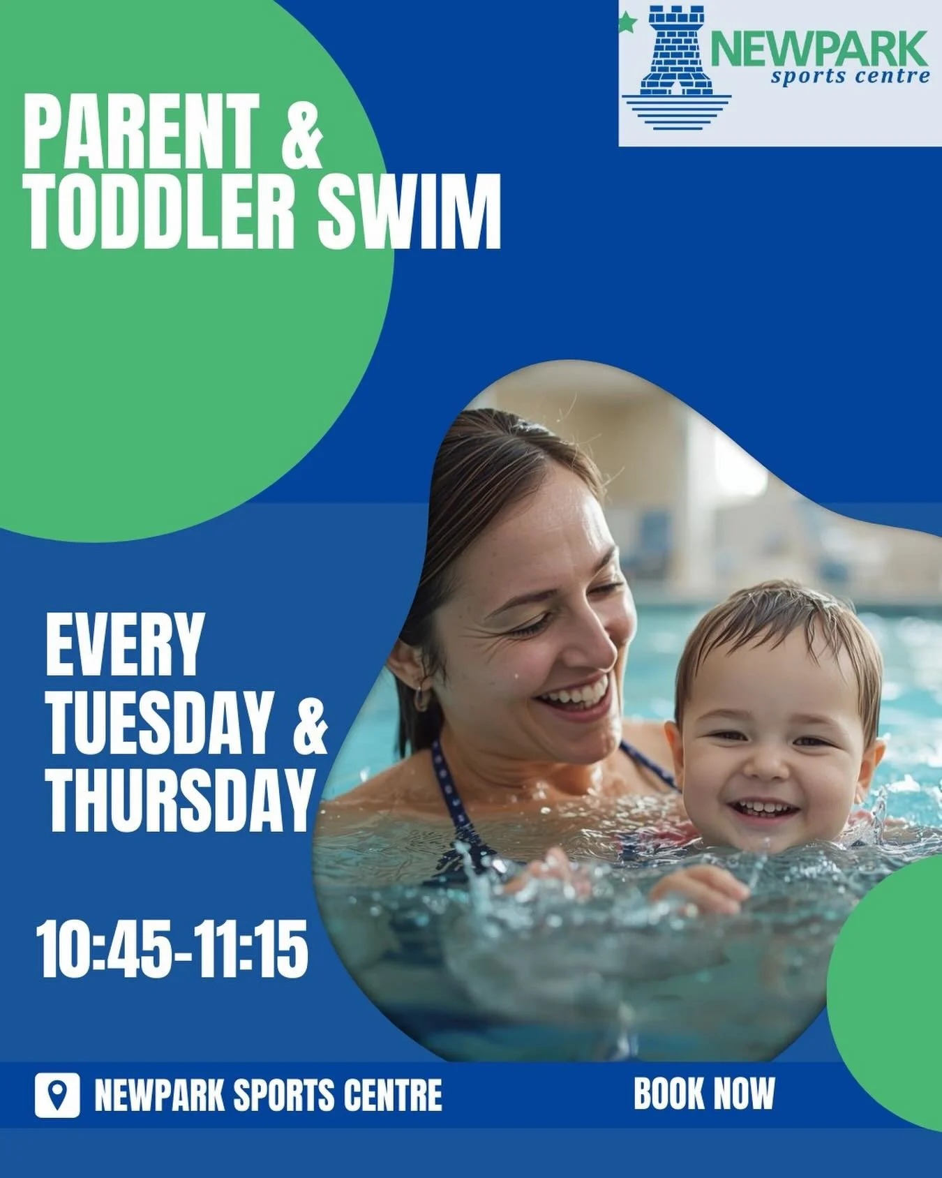 💦 Make a splash with your little one!
Adult &amp; Toddler Swim is the perfect way to build water confidence, bond, and have fun together 🐠

Come down to our Adult&amp;Toddler swim and enjoy our range of toys and light heart filled Disney music.

Sp