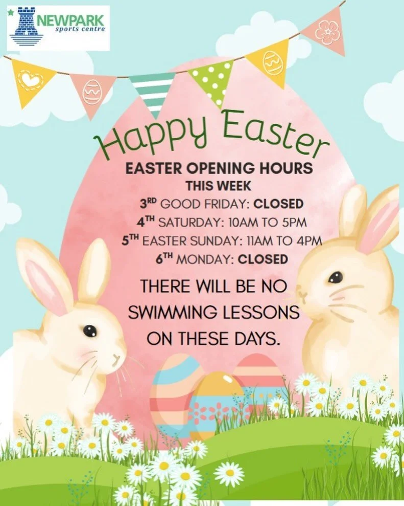 🥚🐰Easter opening hours🐰🥚

We are Closed Good Friday the 3rd and Monday the 6th.
 
We are open Saturday the 4th from 10am-5pm and Sunday the 5th from 11am-4pm of April.
The gym will also be open at these times.

There will be no Children&rsquo;s S