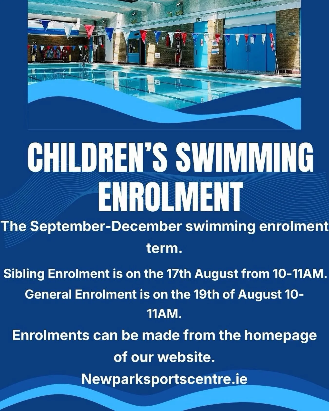 🍂 Swimming Lessons Are Back This September! 🏊💙

Our September&ndash;December Swimming Term is back! Whether you&rsquo;re just starting out or looking to build confidence and improve technique. From ages 4-Teen.

📅 Sibling Enrolment: 17th August 1