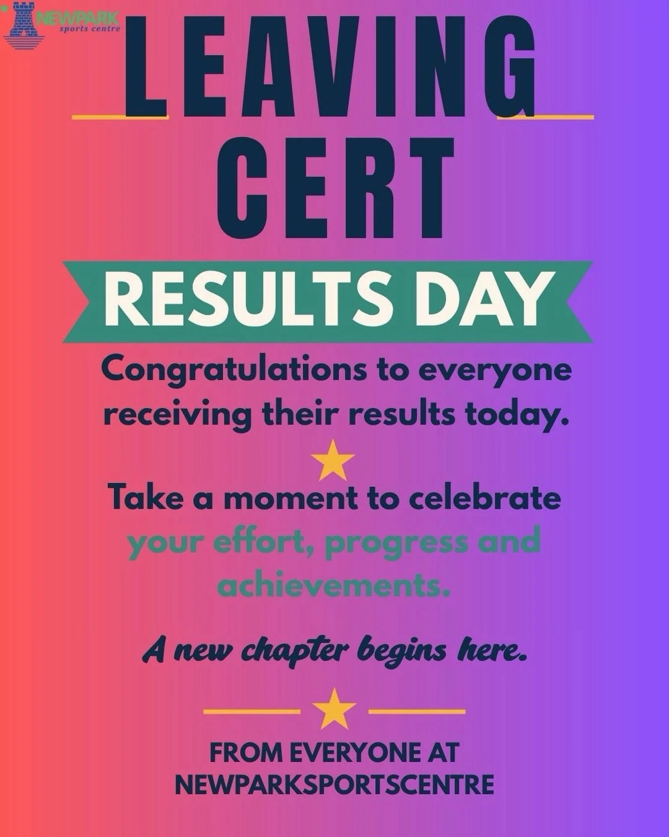 🎓✨ Good luck to everyone receiving their Leaving Cert results! ✨🎓

Especially our own Ryan,Eabha,Barra,Abi,Kyle

You&rsquo;ve put in the hard work, now it&rsquo;s time to celebrate how far you&rsquo;ve come! 💪📚 Whatever the results, remember that