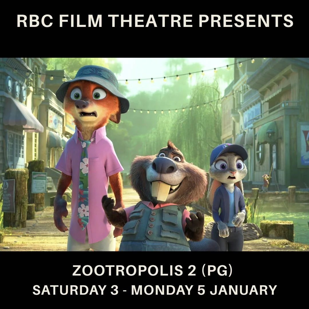 Zootropolis 2 (PG) Saturday 3 - Monday 5 January