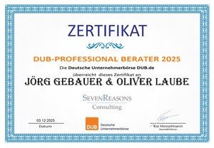 DUB Zertifikat Professional Berater 2025