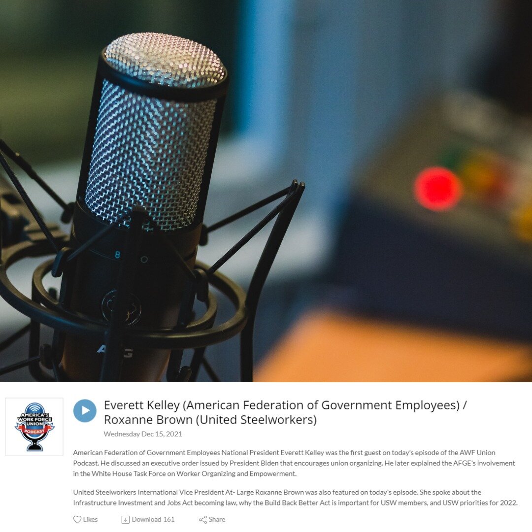 Let&rsquo;s spotlight some of the work that won in the 2022 Labor Media Awards! Congrats to @afgeunion for their 1st Place Win for Best Audio/Podcast/Radio Broadcast among National/International unions!

Check it out here: https://americasworkforcera