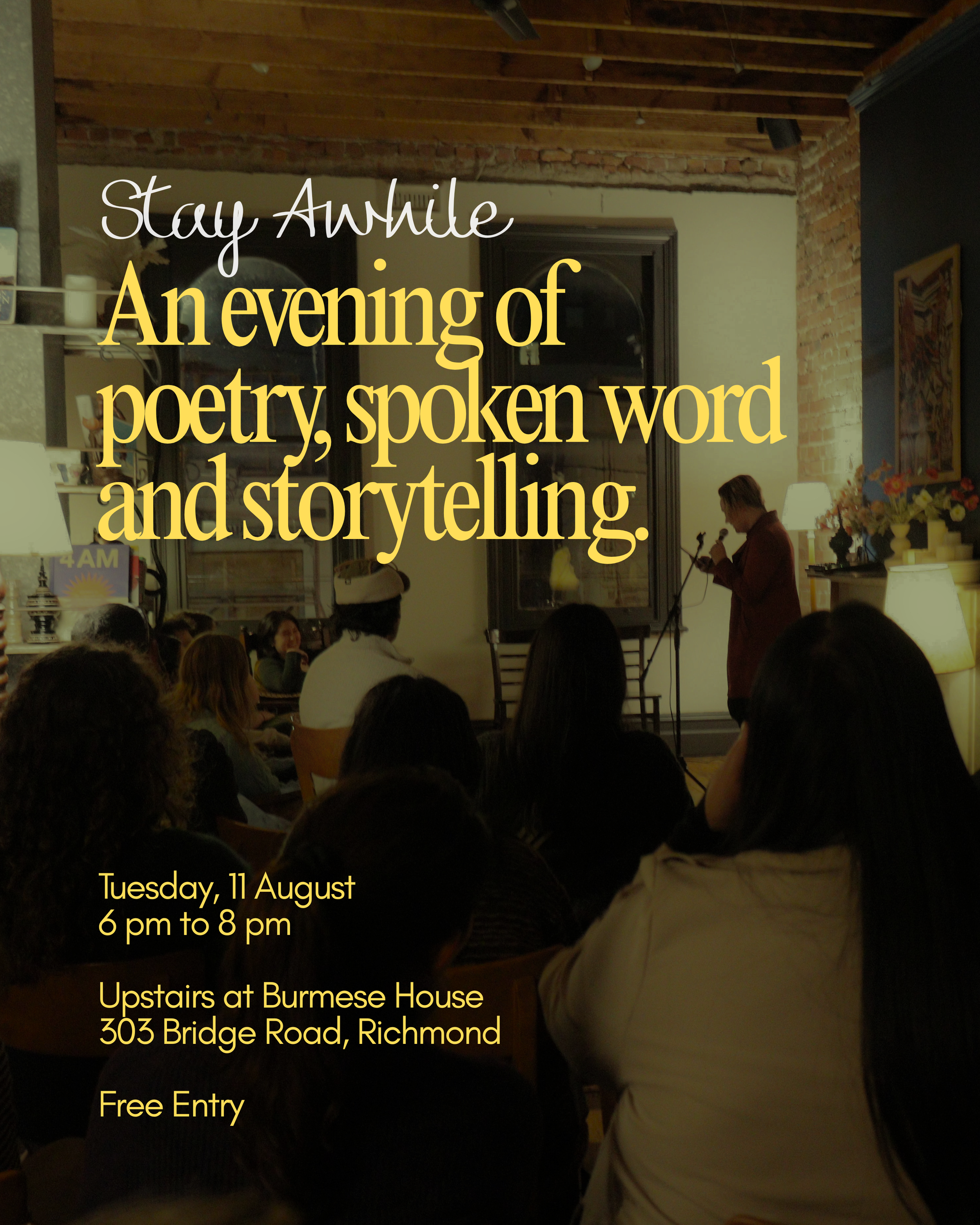 Stay Awhile - Poetry Night
