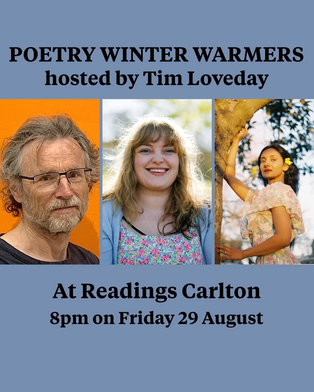 Readings Winter Warmers #4 - Kevin Brophy, Eloise Grills, Manisha Anjali