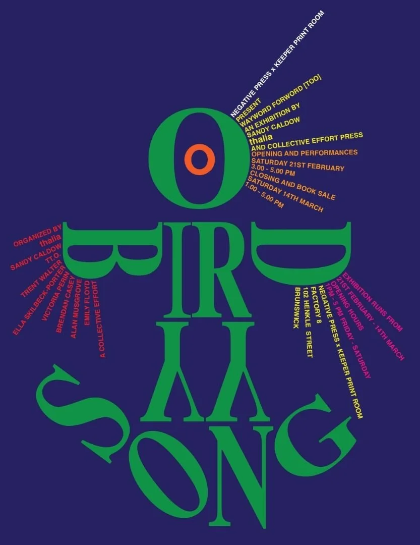 Launch of Wayword Forword [Too] &amp; Visual poetry by thalia and Sandy Caldow