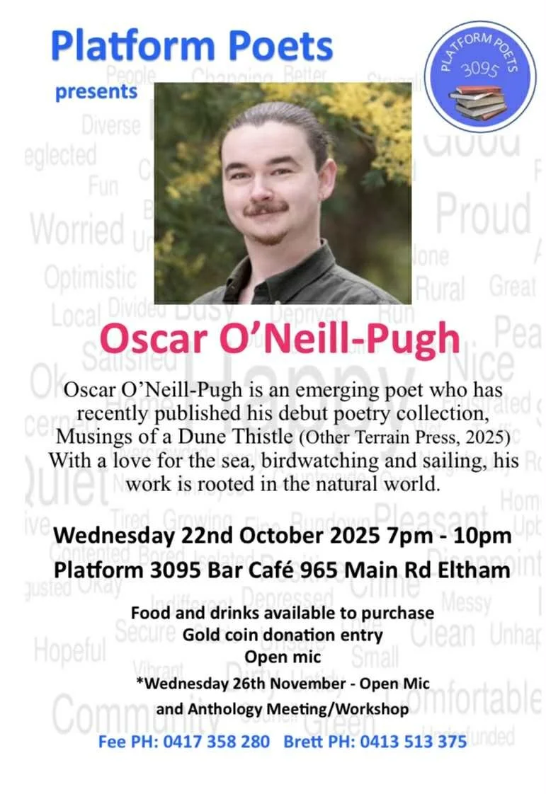 Platform Poets presents Oscar O'Neill-Pugh