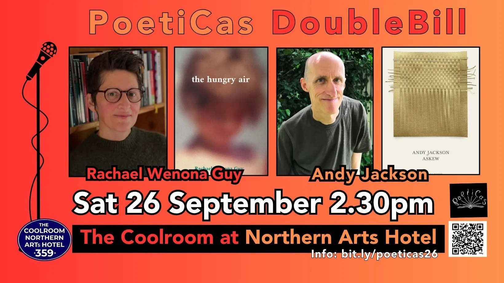 PoetiCas at the Coolroom ft. Rachael Wenona Guy and Andy Jackson.