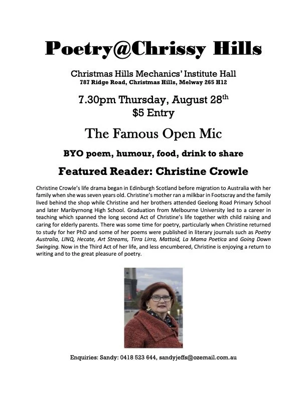 Poetry @ Chrissy Hills ft. Christine Crowle
