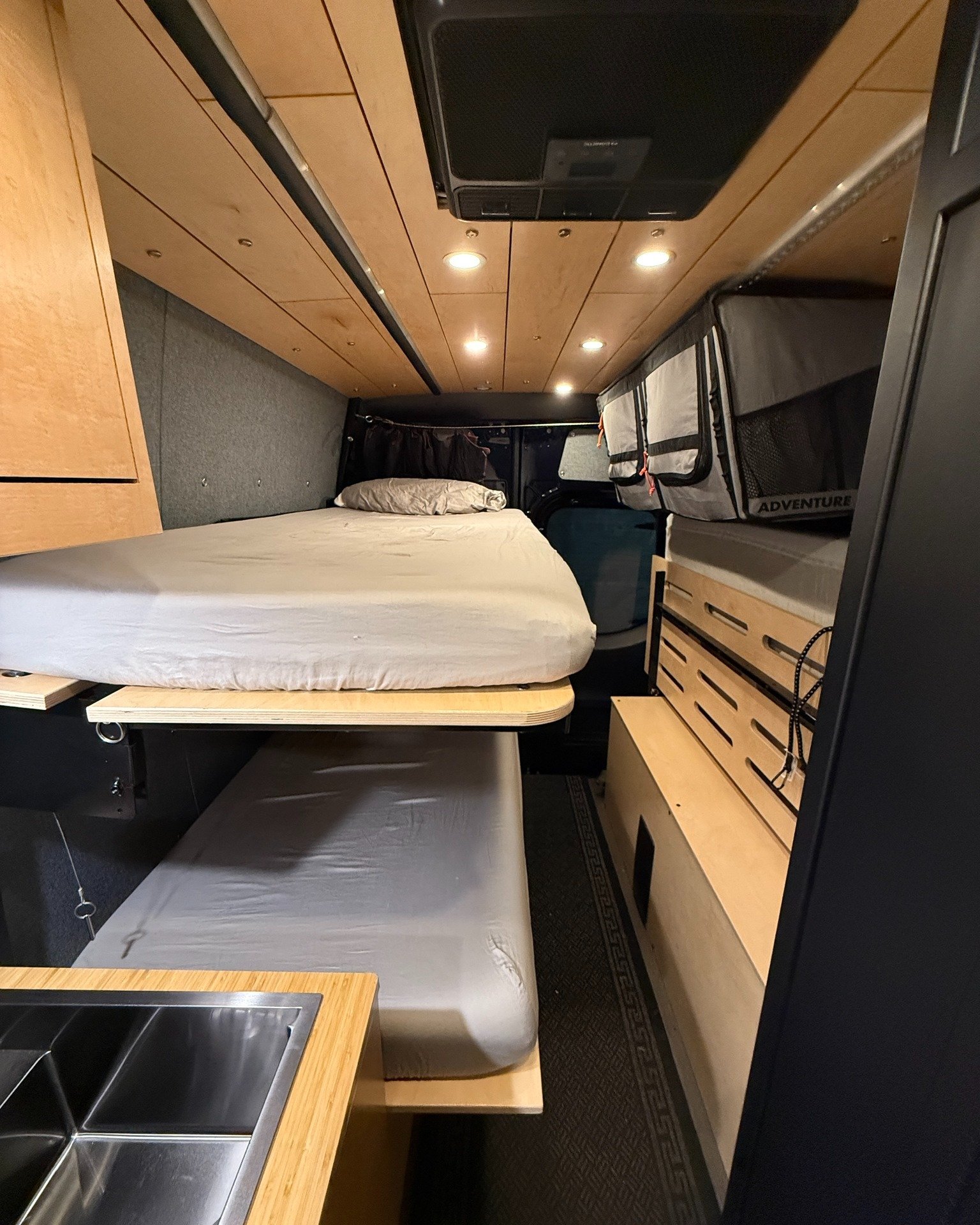 Most van builds start with cabinets, gear, or gadgets.

We believe the smartest builds start with the bed.

Why?
Because it&rsquo;s the biggest piece of the layout&mdash;and when it moves, everything else becomes possible.

Start modular.
Build smart
