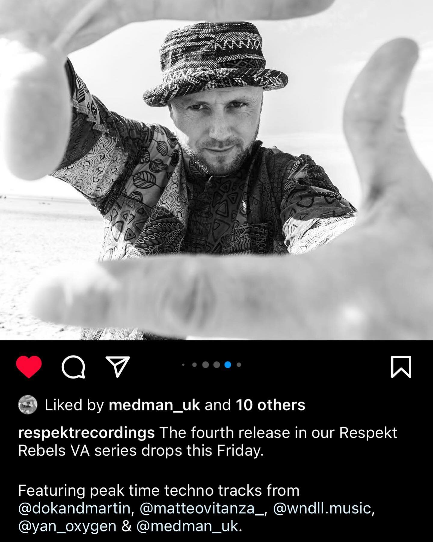 Please check out my page @medman_uk if you&rsquo;re interested in following my Dj journey&hellip; my latest release comes out on the mighty @respektrecordings this Friday 🙌🎶