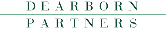 Logo with the text 'DEARBORN PARTNERS' in green capital letters