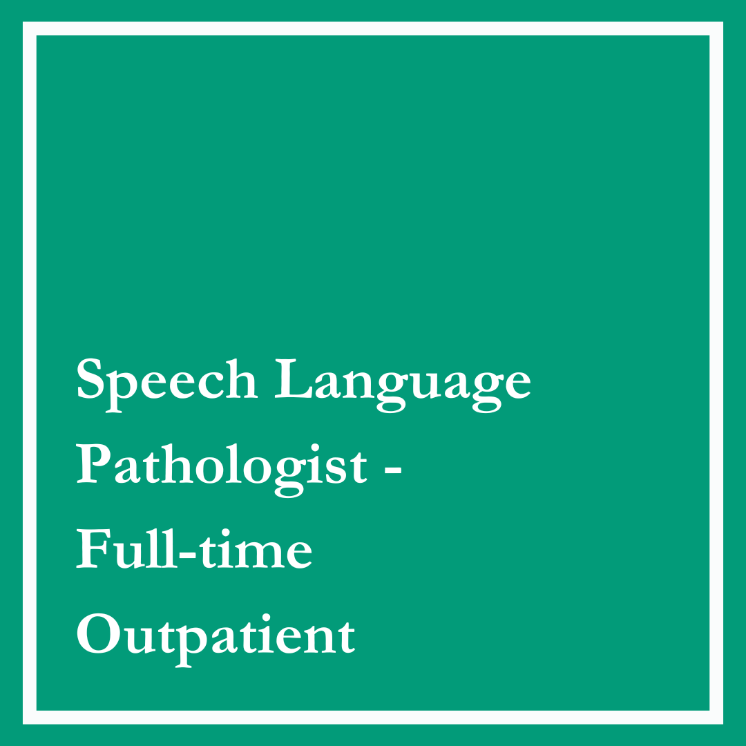 Outpatient SLP Full-time