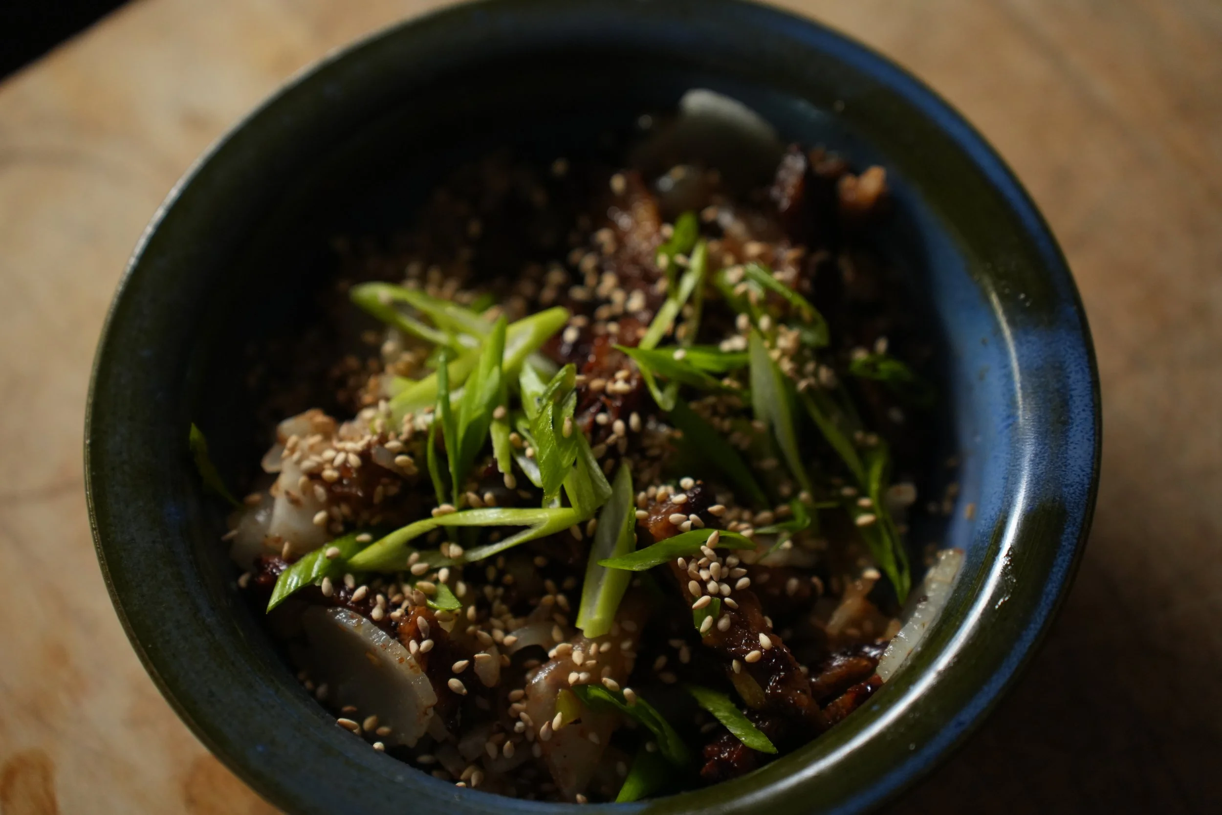 Spicy Cold Liangpi Noodles w/ Char Siu Seitan