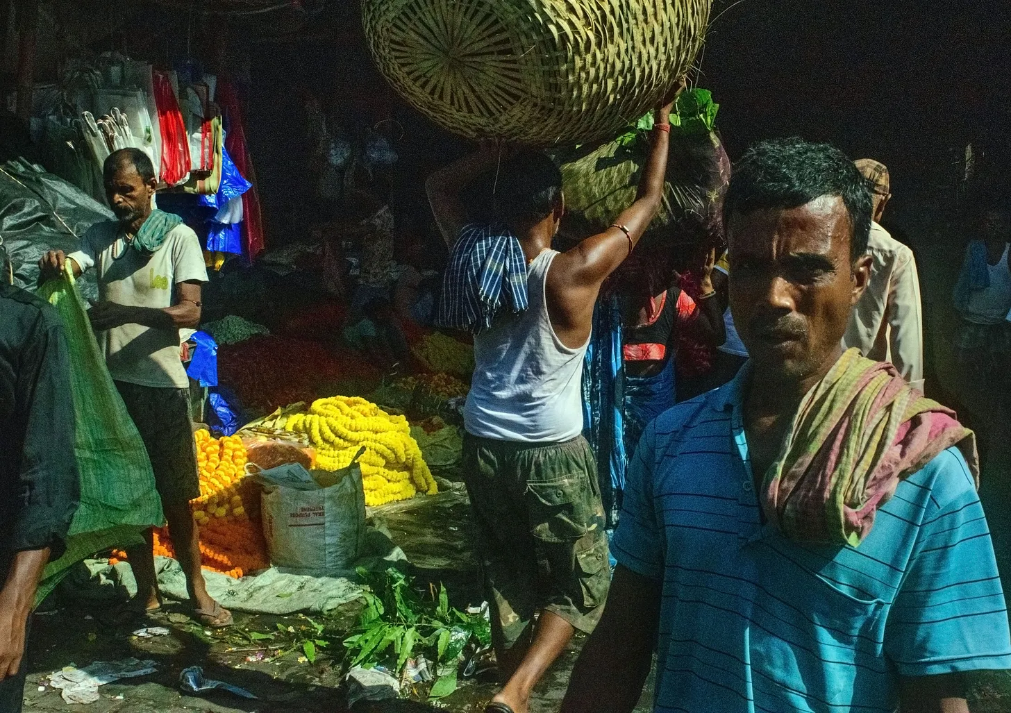 The constant daily activity of the Flower Market