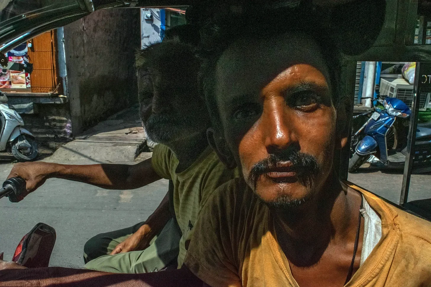 Auto-rickshaw drivers ready for customers