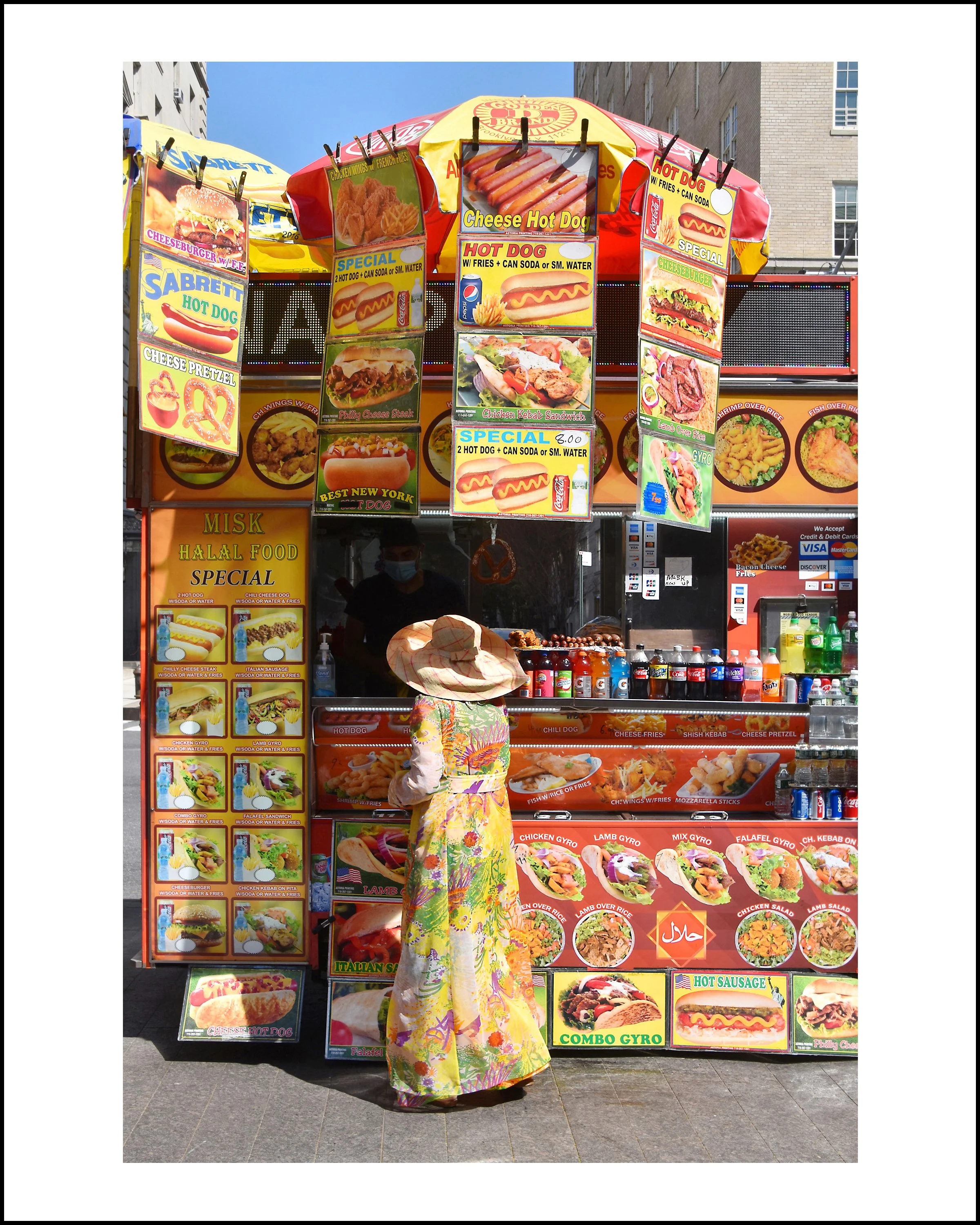 Food cart camouflage