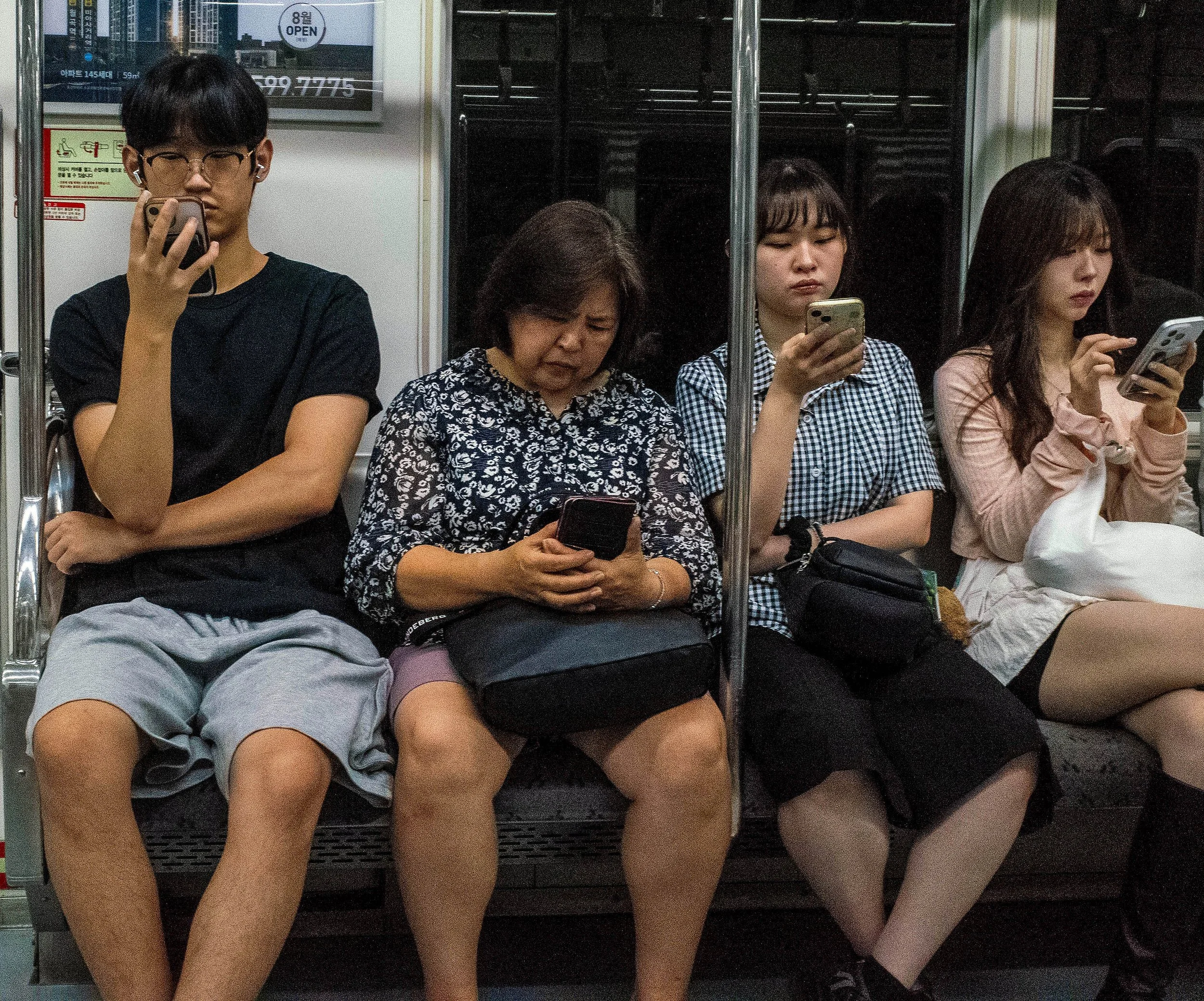 Line 2 subway, bound for Hapjeong Station.
