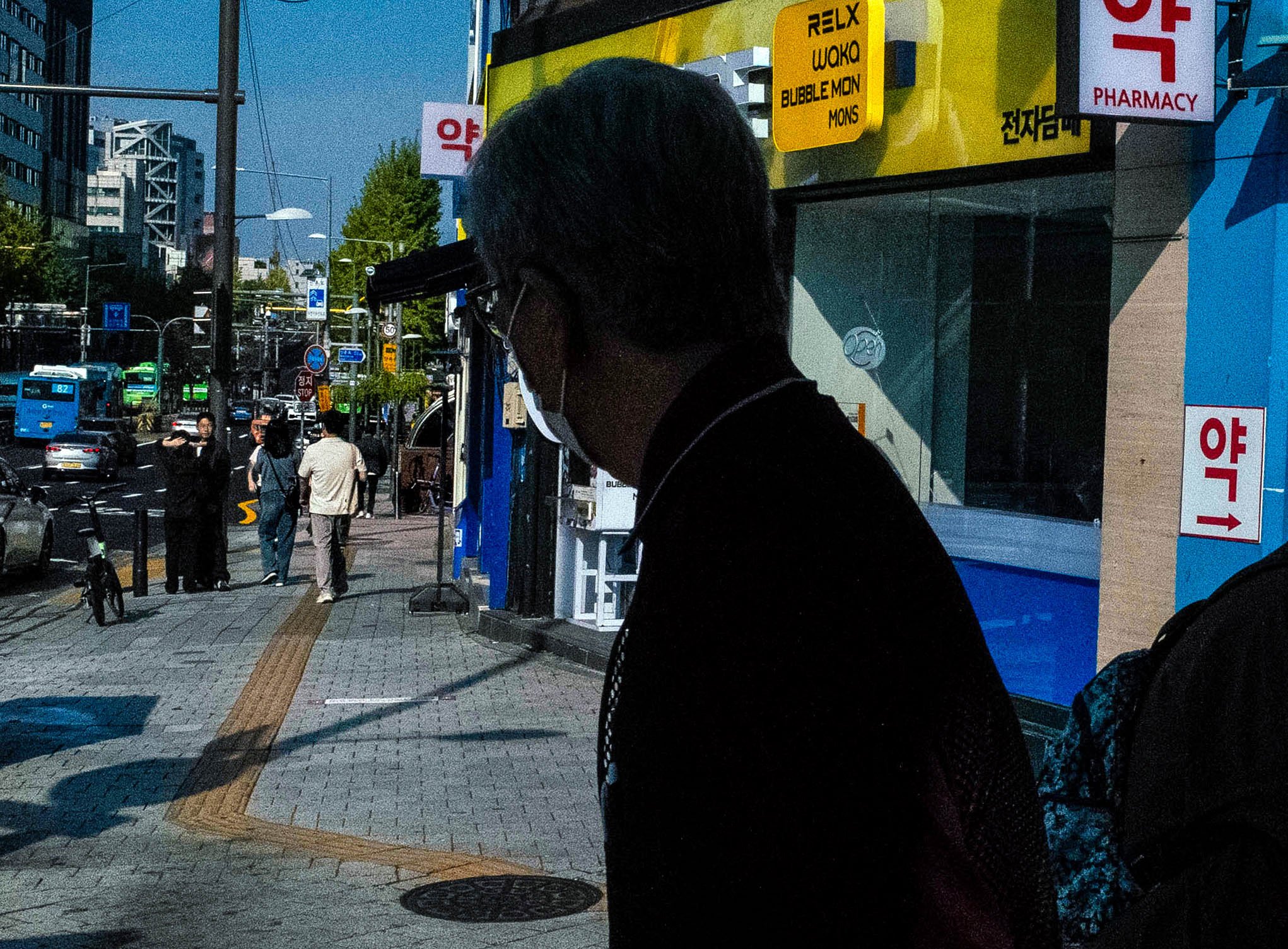 The bustling streets of Sinchon in Seoul