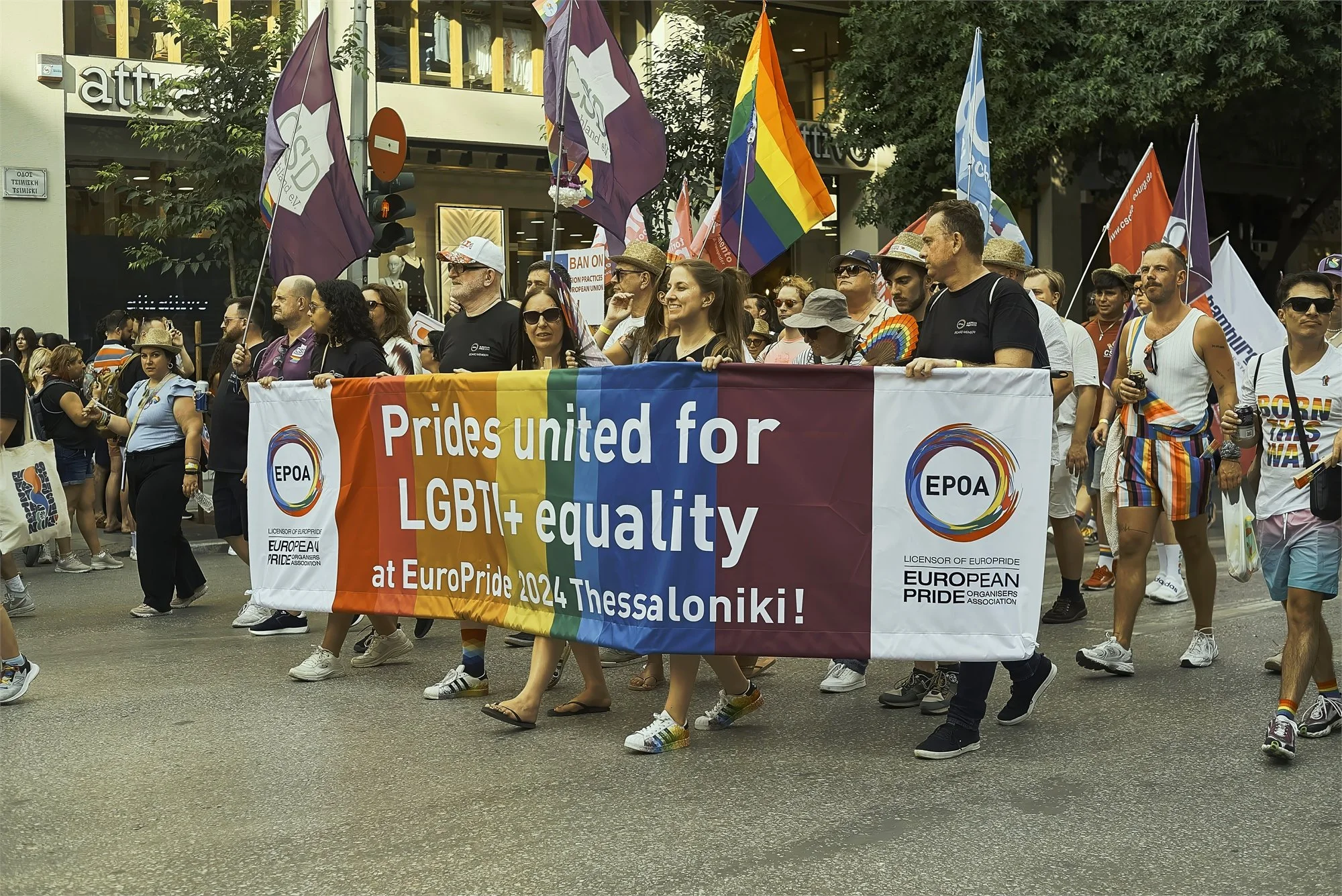 Athanasios Kokkinis –This is a series of pics taken during the 2024 Euro Pride Parade in Thessaloniki, Greece.
