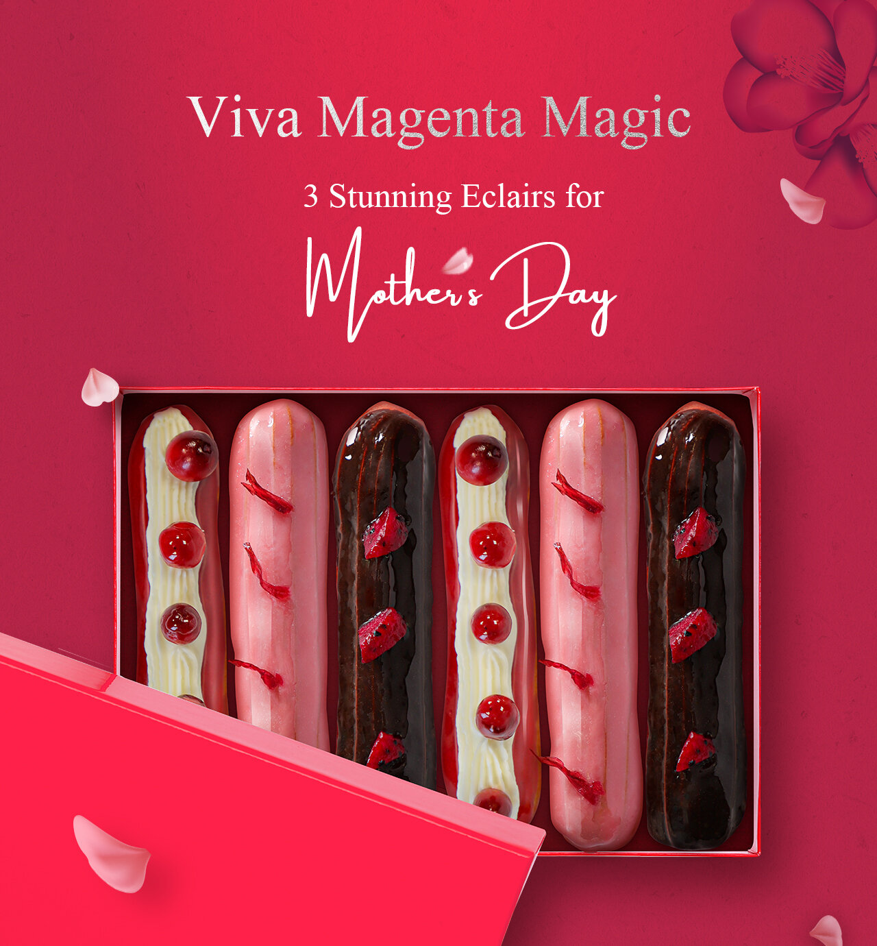 🎁 Celebrate Mothers With The Color Of The Year 🎁
We are thrilled to introduce Chewo Eclair Mix through recipes infused with the boldest, brightest, and most electric color of the year: Viva Magenta!

So what are you waiting for? Get your hands on C