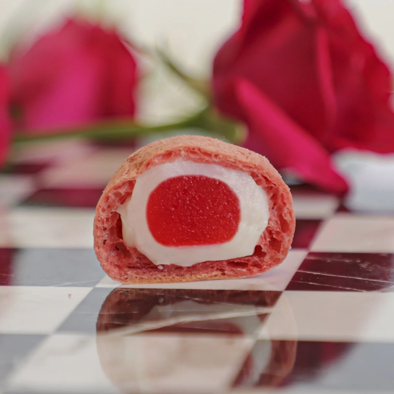 Chewco sakura strawberry mochi