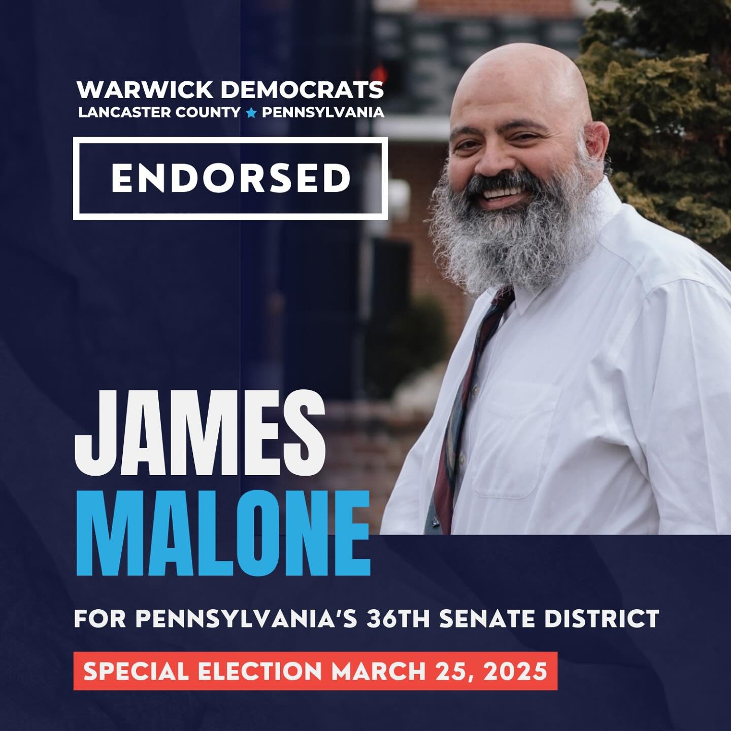 Happy Special Election Day! 🇺🇸 Get out and vote for @_maloneforsenate 🗳️

The polls are OPEN until 8pm and our friendly volunteers are ready to greet you at all of Warwick&rsquo;s 16 polling places!